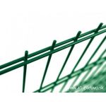 2D plotové panely DOUBLE Ø 6/5/6 Zn+PVC - zelený