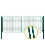Brána SOLID výška 195 x 360 cm, výplň zvarovaná sieť - zelená