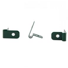 Príchytka L-clip na panel Zn+PVC - zelená